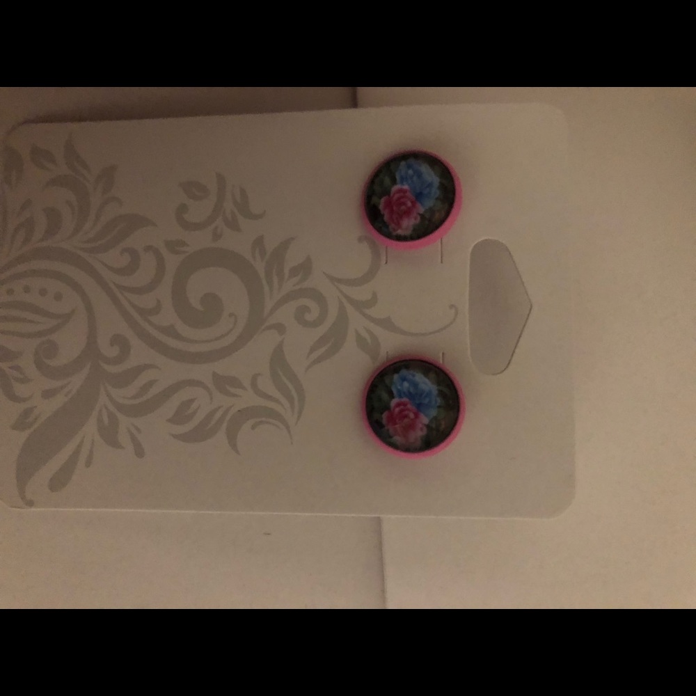 Floral studs